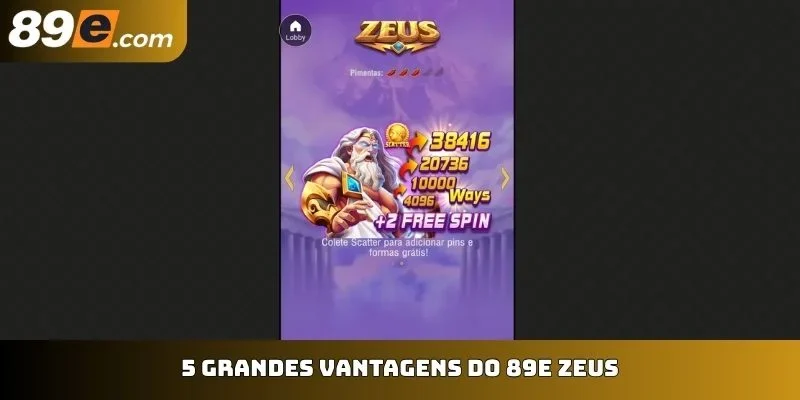 5 grandes vantagens do 89E Zeus