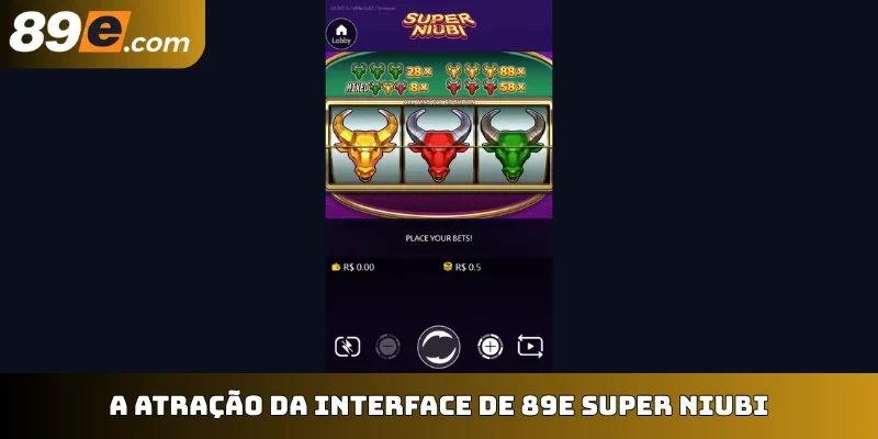 A atração da interface de 89E Super Niubi