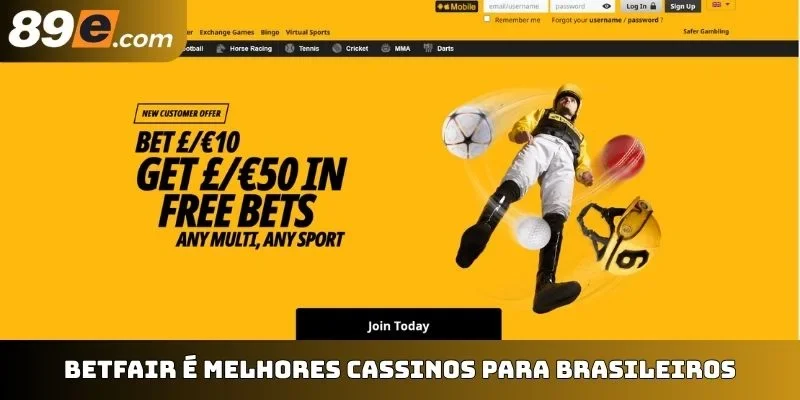 Betfair é melhores cassinos para brasileiros