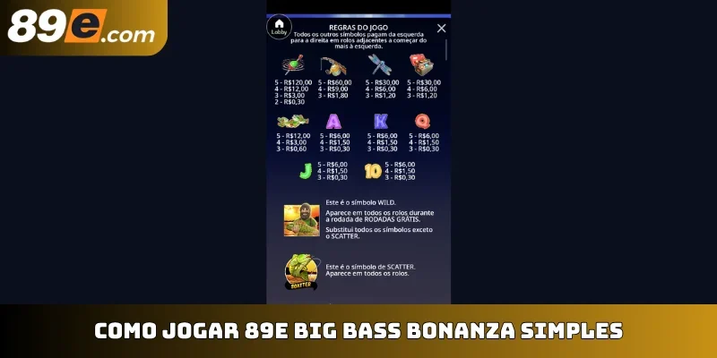 Como jogar 89E Big Bass Bonanza simples