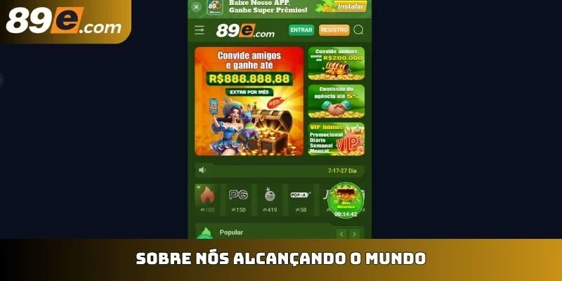 Sobre nós alcançando o mundo